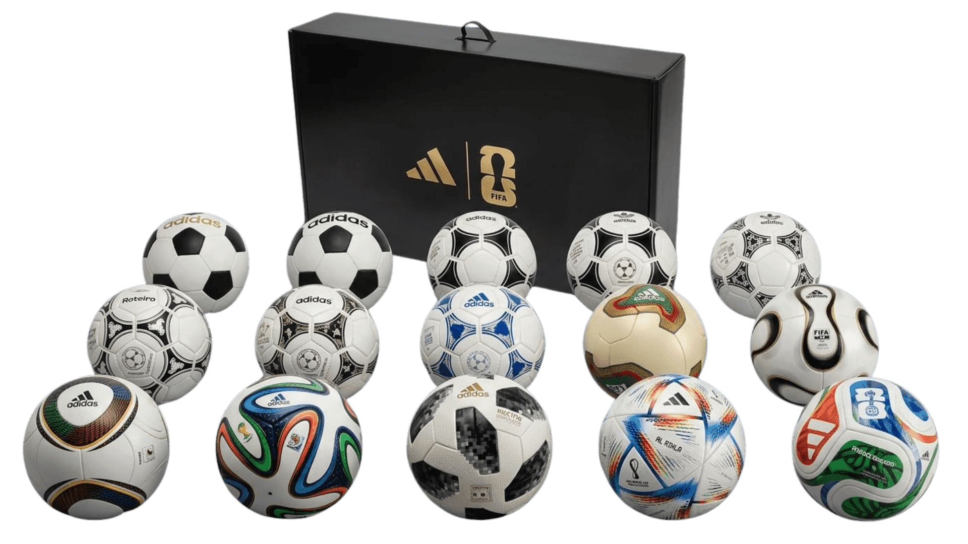 1 kit com 15 mini bolas históricas